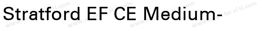 Stratford EF CE Medium字体转换